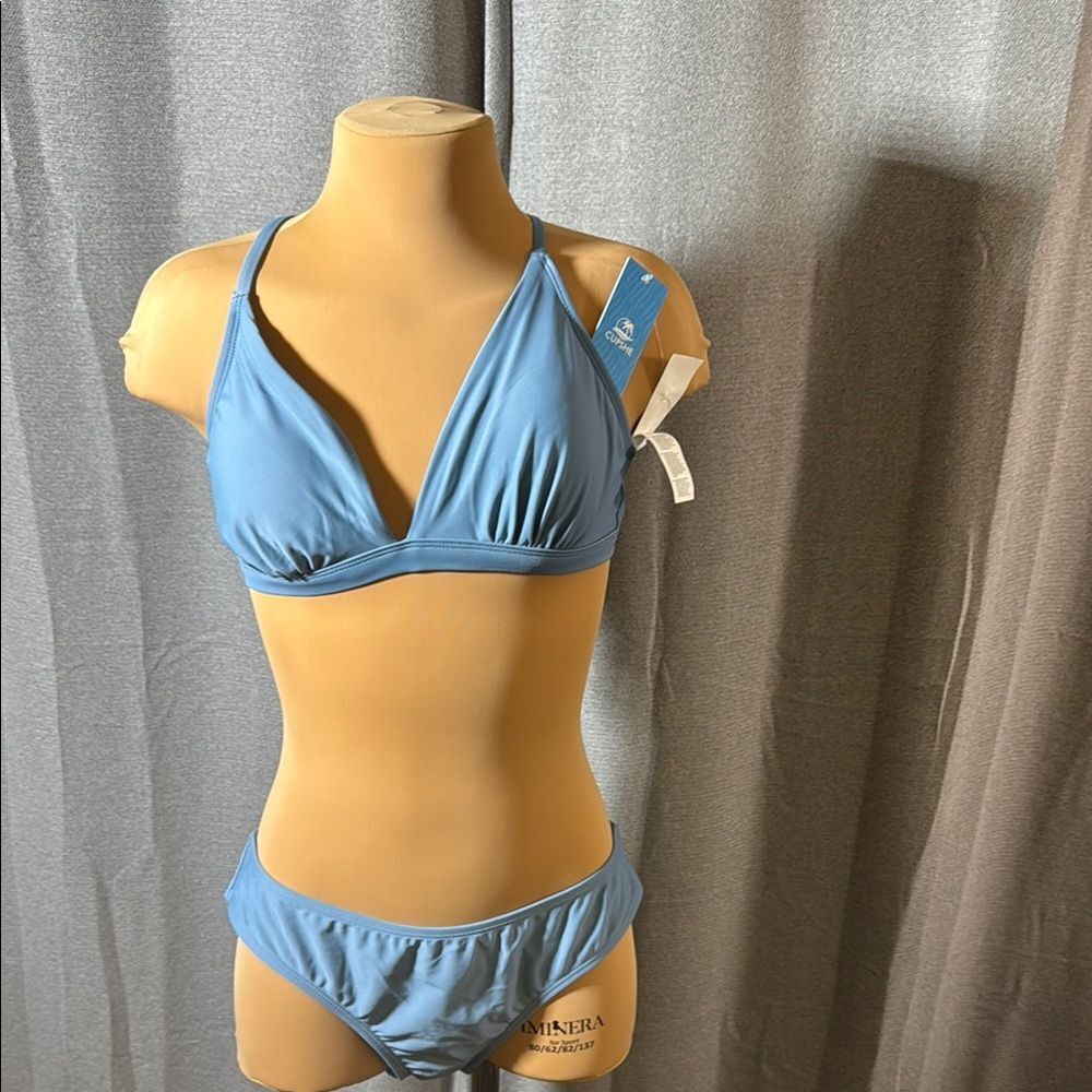 Cupshe Blue Halter Bikini Set